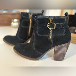 Black suede Lucky Brand booties…worn a couple times.